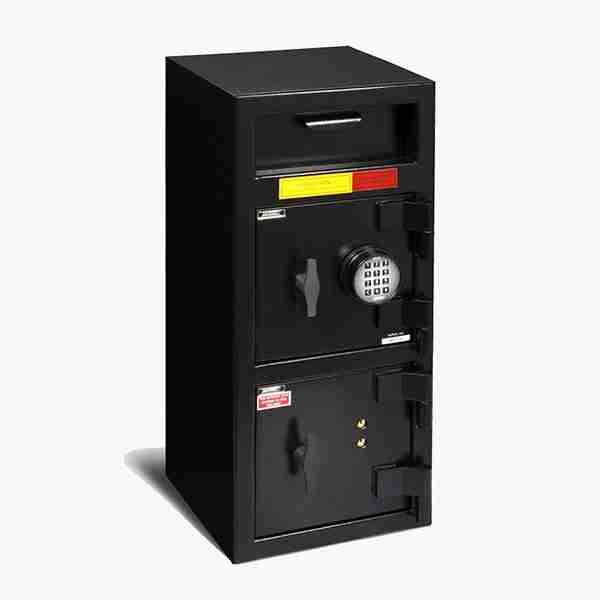 AMSEC DSF3214CK Front Loading Deposit Safe with Dial Combination on Top and Dual-Key Lock on Bottom Compartment