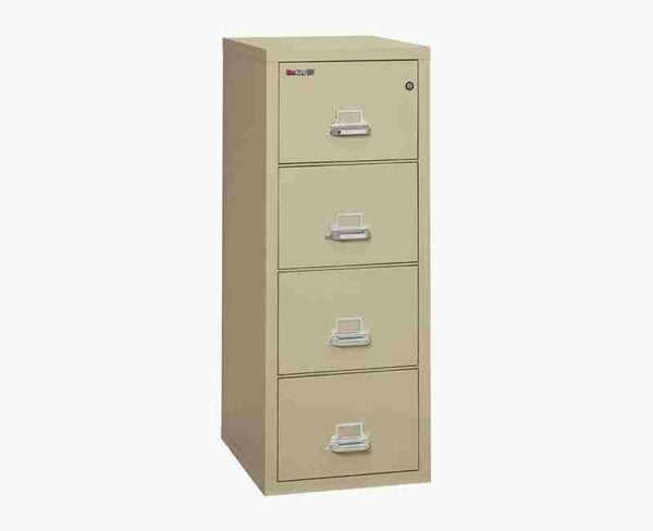 FireKing 4-1825-C Fire File Cabinet Parchment with Key Lock