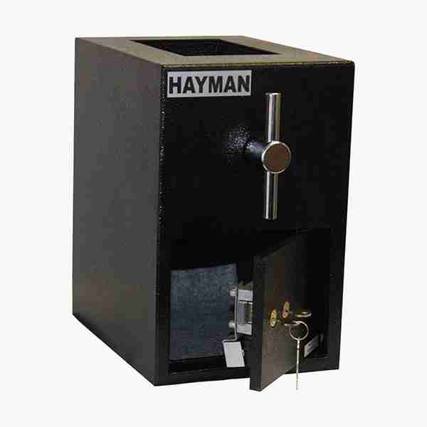 Hayman CV-H13-K Top Loading Rotary Depository Safe with Dual Key-Operated Lock