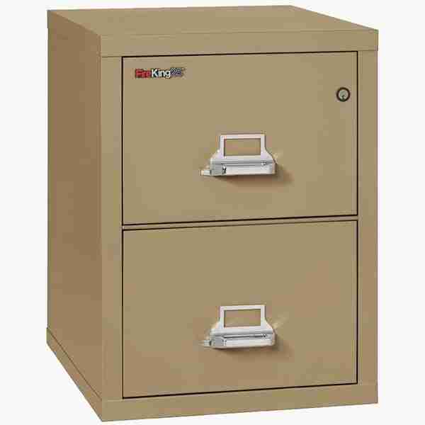FireKing 2-2125-C Fire File Cabinet with Medeco High-Security Key Lock