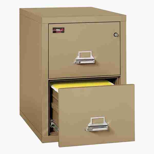 FireKing 2-2130-2 Two-Hour Vertical Fire File Cabinet with Medeco High-Security Key Lock
