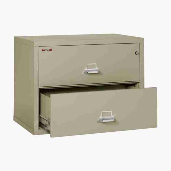 FireKing 2-3822-C Lateral Fire File Cabinet with Medeco High-Security Key Lock