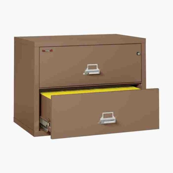FireKing 2-3822-C Lateral Fire File Cabinet with Medeco High-Security Key Lock