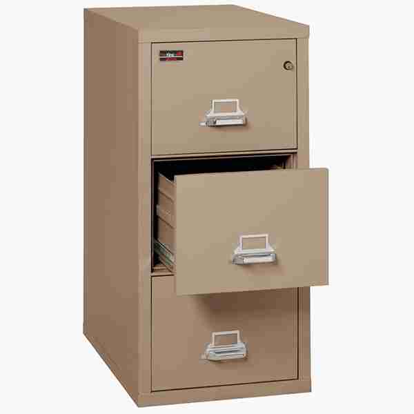 FireKing 3-1943-2 Two-Hour Vertical Fire File Cabinet with Medeco High-Security Key Lock