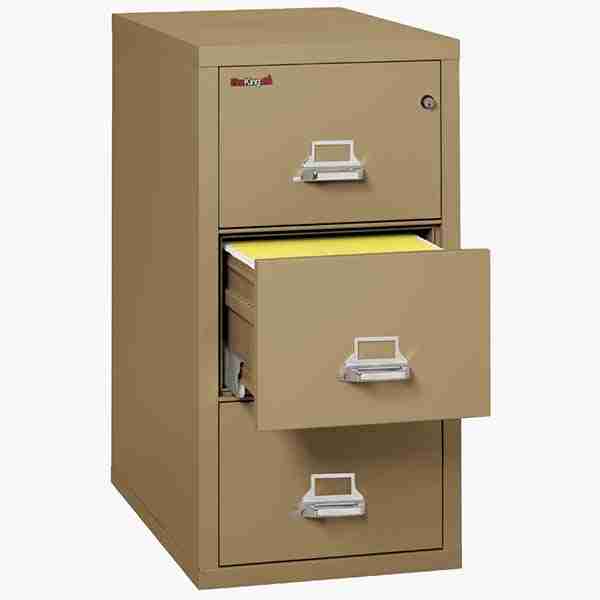 FireKing 3-2131-C Vertical Fire File Cabinet with Medeco High-Security Key Lock