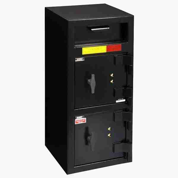 AMSEC DSF3214KK Front Loading Deposit Safe with Dual Key Locks on Top & Bottom Compartments