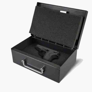 AMSEC PS1208EZ Easy Carry Handgun and Pistol Safe with Simple Push-button Mechanical Lock