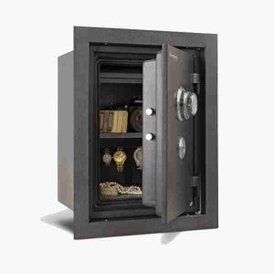 AMSEC WFS149 Fireproof Wall Safe with Dial Combination and Key Lock