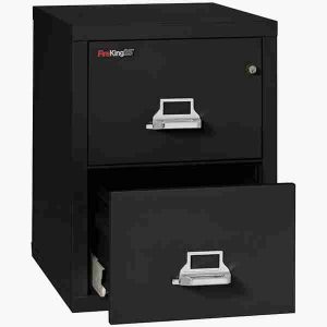 FireKing 2-1825-C Fire Rated Vertical File Cabinet with Medeco High Security Lock in Black Color