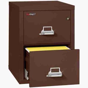 FireKing 2-1825-C Fire Rated Vertical File Cabinet with Medeco High Security Lock in Brown Color