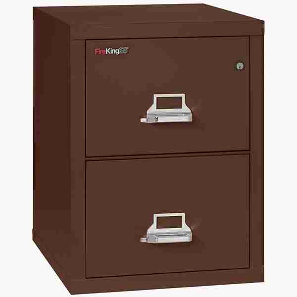 FireKing 2-1825-C Fire Rated Vertical File Cabinet with Medeco High Security Lock in Brown Color