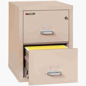 FireKing 2-1825-C Fire Rated Vertical File Cabinet with Medeco High Security Lock in Champagne Color