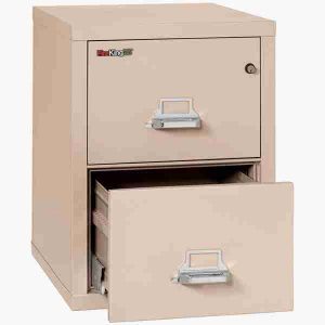 FireKing 2-1825-C Fire Rated Vertical File Cabinet with Medeco High Security Lock in Champagne Color