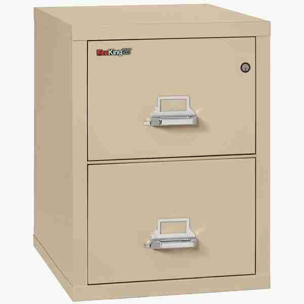FireKing 2-1825-C Fire Rated Vertical File Cabinet with Medeco High Security Lock in Parchment Color