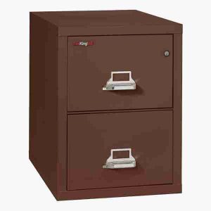 FireKing 2-1831-C Fire File Cabinet with Medeco High Security Key Lock in Brown Color
