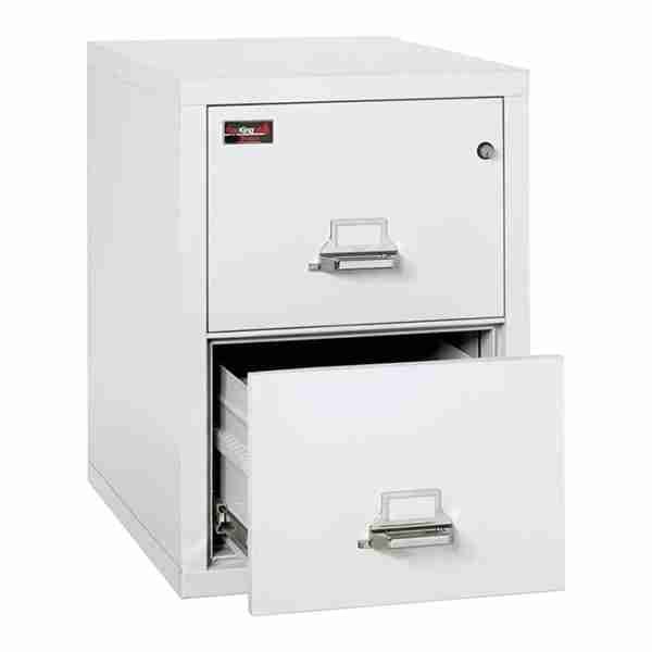 FireKing 2-1929-2 File Cabinet 2 Hour Fire with Medeco High Security Lock in Arctic White Color