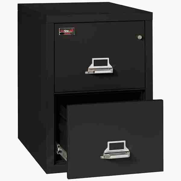 FireKing 2-1929-2 File Cabinet 2 Hour Fire with Medeco High Security Lock in Black Color