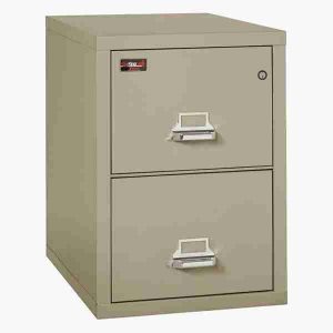 FireKing 2-1929-2 File Cabinet 2 Hour Fire with Medeco High Security Lock in Pewter Color
