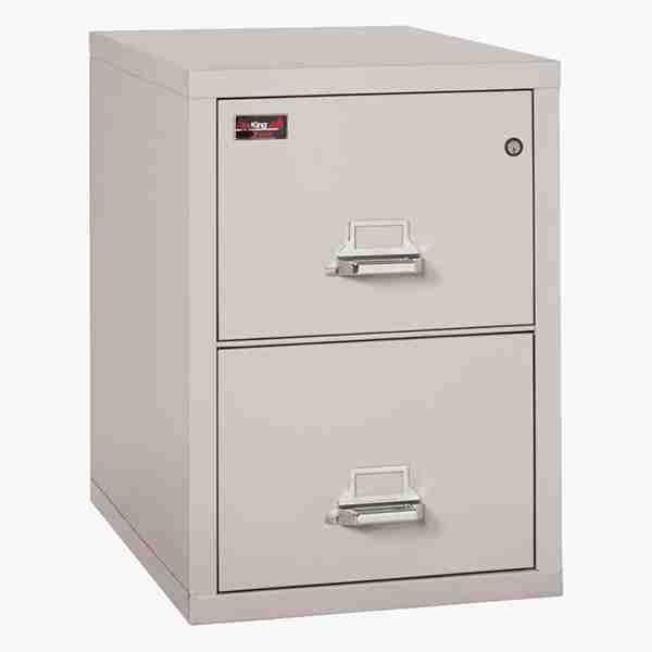FireKing 2-1929-2 File Cabinet 2 Hour Fire with Medeco High Security Lock in Platinum Color