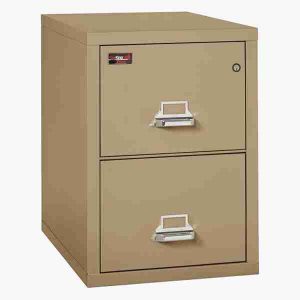 FireKing 2-1929-2 File Cabinet 2 Hour Fire with Medeco High Security Lock in Sand Color