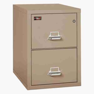 FireKing 2-1929-2 File Cabinet 2 Hour Fire with Medeco High Security Lock in Taupe Color