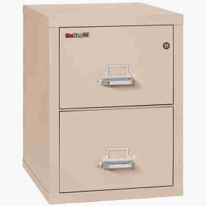 FireKing 2-2125-C Fire Rated Vertical File Cabinet with Medeco High Security Lock in Champagne Color