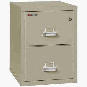 FireKing 2-2125-C Fire Rated Vertical File Cabinet with Medeco High Security Lock in Pewter Color