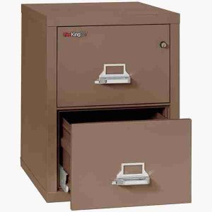 FireKing 2-2125-C Fire Rated Vertical File Cabinet with Medeco High Security Lock in Tan Color