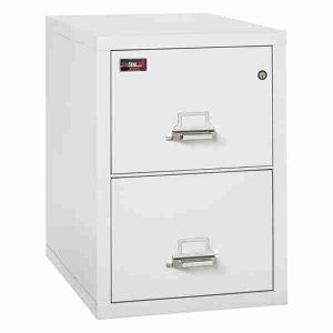 FireKing 2-2130-2 Two-Hour Vertical Fire File Cabinet with Medeco High Security Lock in Arctic White Color