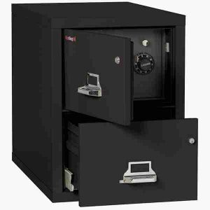 FireKing 2-2131-CSF Safe In A File Cabinet with High Security Medeco Lock in Black Color