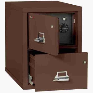 FireKing 2-2131-CSF Safe In A File Cabinet with High Security Medeco Lock in Brown Color