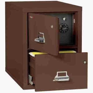 FireKing 2-2131-CSF Safe In A File Cabinet with High Security Medeco Lock in Brown Color