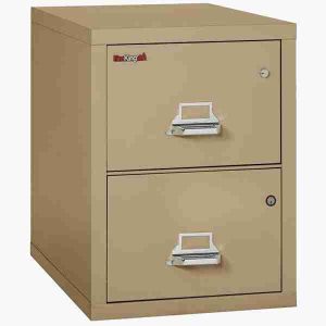 FireKing 2-2131-CSF Safe In A File Cabinet with High Security Medeco Lock in Sand Color