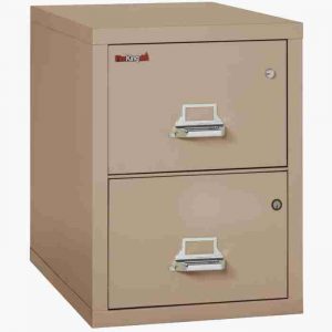 FireKing 2-2131-CSF Safe In A File Cabinet with High Security Medeco Lock in Taupe Color