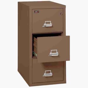 FireKing 3-1943-2 Two-Hour Vertical Fire File Cabinet with High Security Medeco Lock in Tan Color