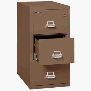 FireKing 3-2131-C Vertical Fire File Cabinet with Key Lock in Tan Color