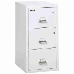 FireKing 3-2131-CSF Safe In A File Cabinet with High Security Medeco Lock in Arctic White Color