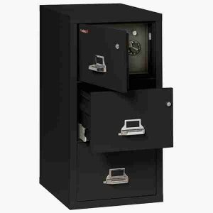 FireKing 3-2131-CSF Safe In A File Cabinet with High Security Medeco Lock in Black Color