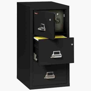 FireKing 3-2131-CSF Safe In A File Cabinet with High Security Medeco Lock in Black Color