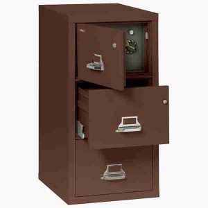 FireKing 3-2131-CSF Safe In A File Cabinet with High Security Medeco Lock in Brown Color
