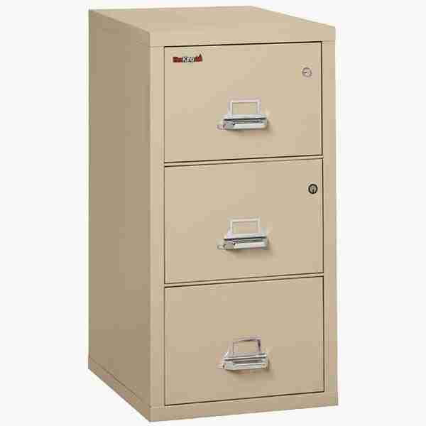 FireKing 3-2131-CSF Safe In A File Cabinet with High Security Medeco Lock in Parchment Color