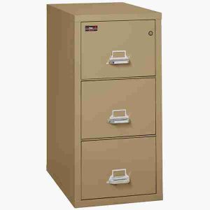 FireKing 3-2144-2 Two-Hour Vertical Fire File Cabinet with High Security Medeco Lock in Sand Color