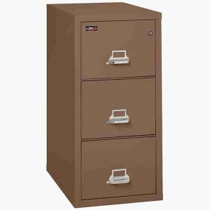 FireKing 3-2144-2 Two-Hour Vertical Fire File Cabinet with High Security Medeco Lock in Tan Color