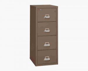 FireKing 4-1825-C Fire File Cabinet with Key Lock Security in Tan Color