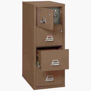 FireKing 4-2131-CSF Safe In A File Cabinet with High Security Medeco Lock in Tan Color