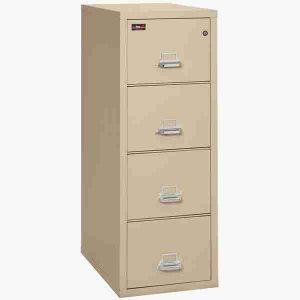 FireKing 4-2157-2 Two Hour Fire File Cabinet with Medeco High Security Lock in Parchment Color