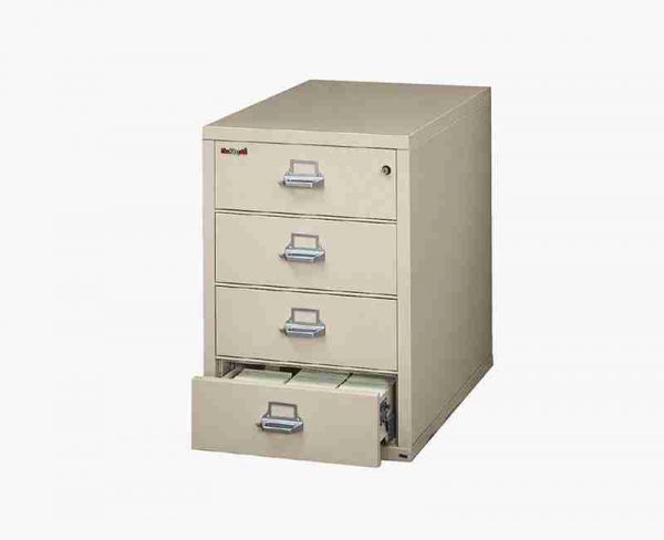 FireKing 4-2536-C Fire Card and Note Filing System Cabinet with Key Lock Security