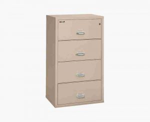 FireKing 4-3122-C Lateral Fire Rated File Cabinet in Champagne Color