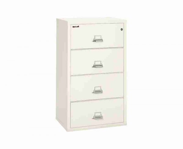 FireKing 4-3122-C Lateral Fire Rated File Cabinet in Ivory White Color
