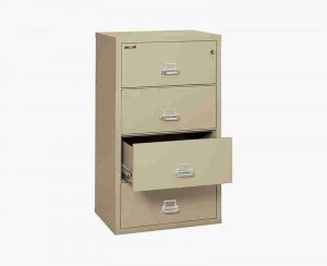 FireKing 4-3122-C Lateral Fire Rated File Cabinet in Parchment Color